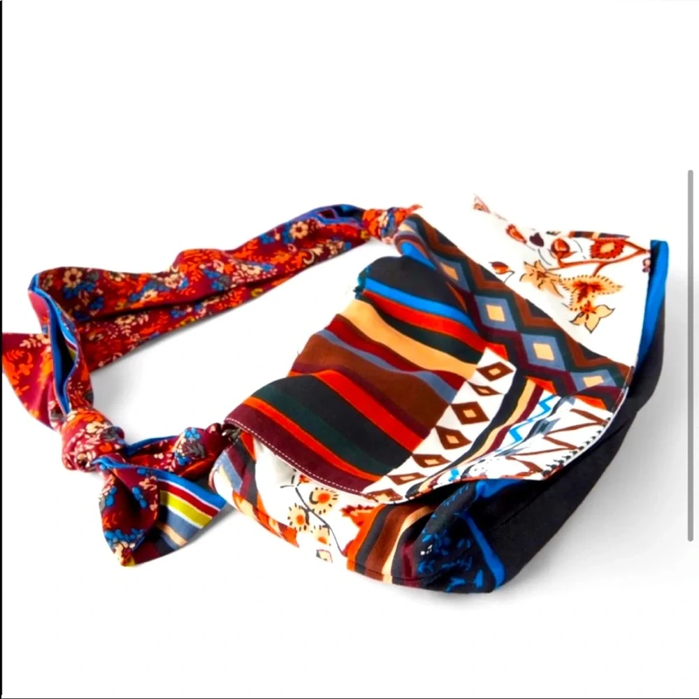 NWT Zara Printed Scarf Crossbody Bag - Picture 4 of 6